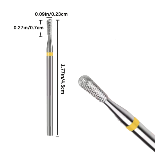 Embout au carbure extra fin conique a tête ronde 2.3mm