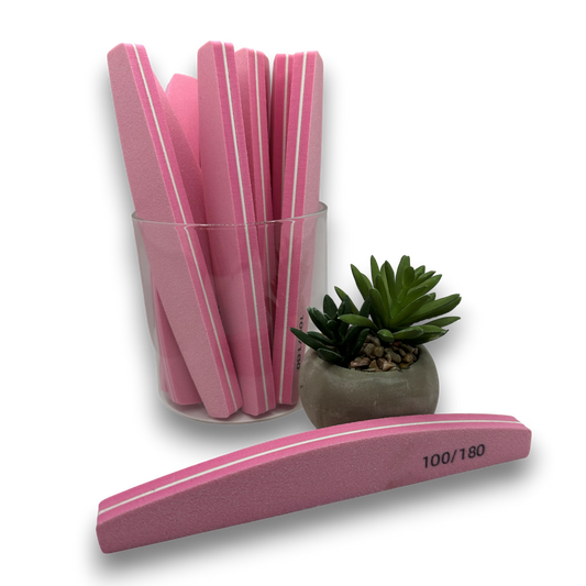 Lime buffer demi-lune rose