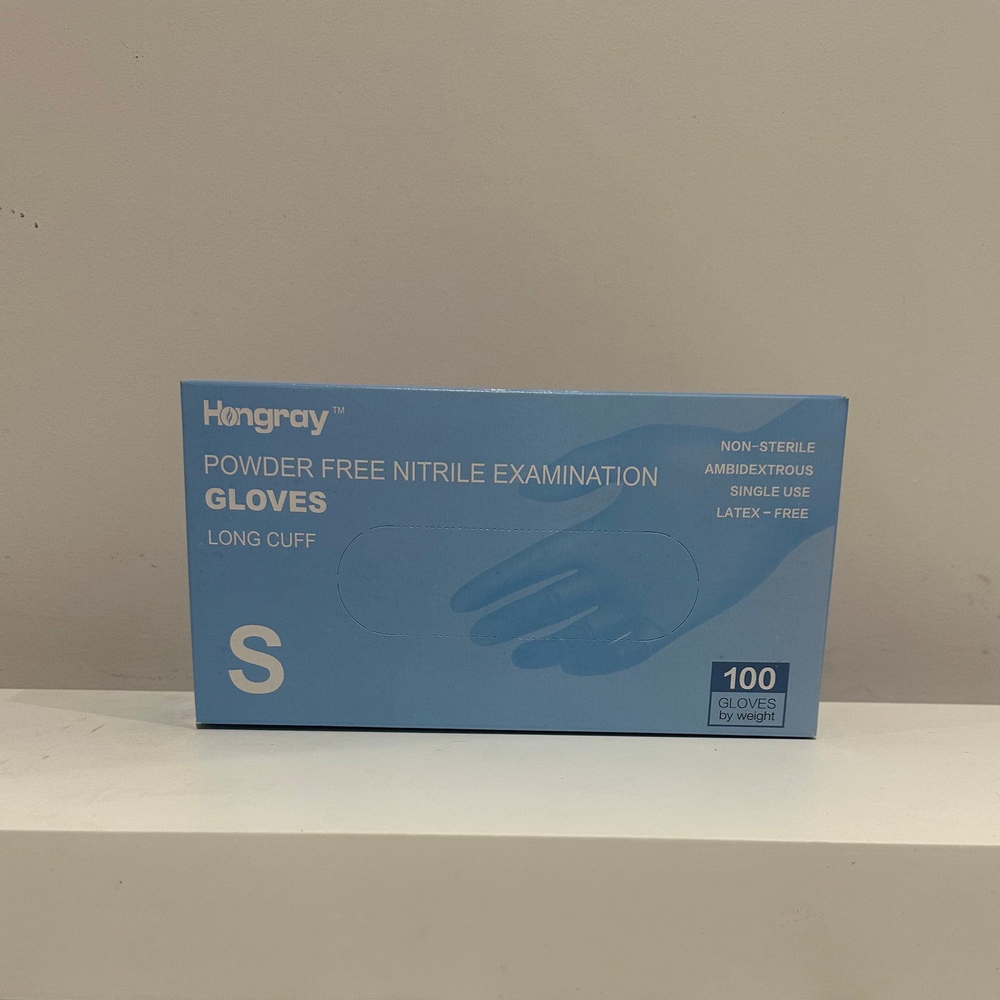 Gants de Nitrile Bleus Sans Poudre (100pcs)