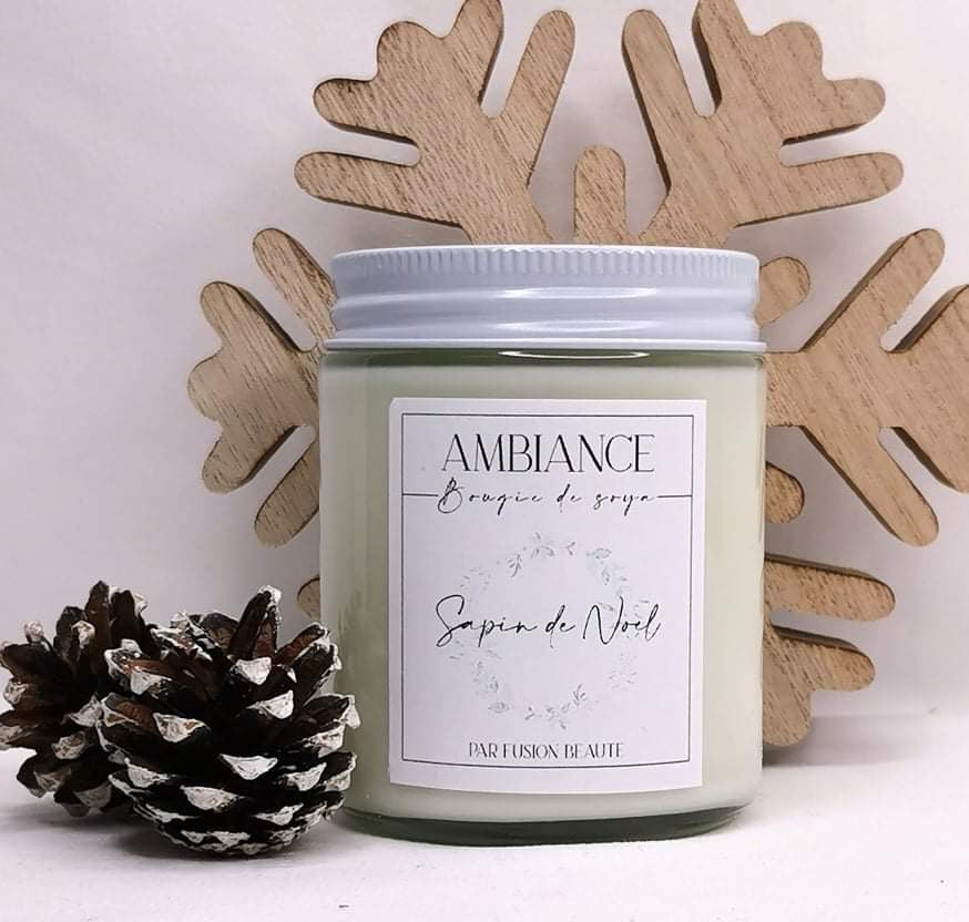 Bougie de soya - Sapin de noël