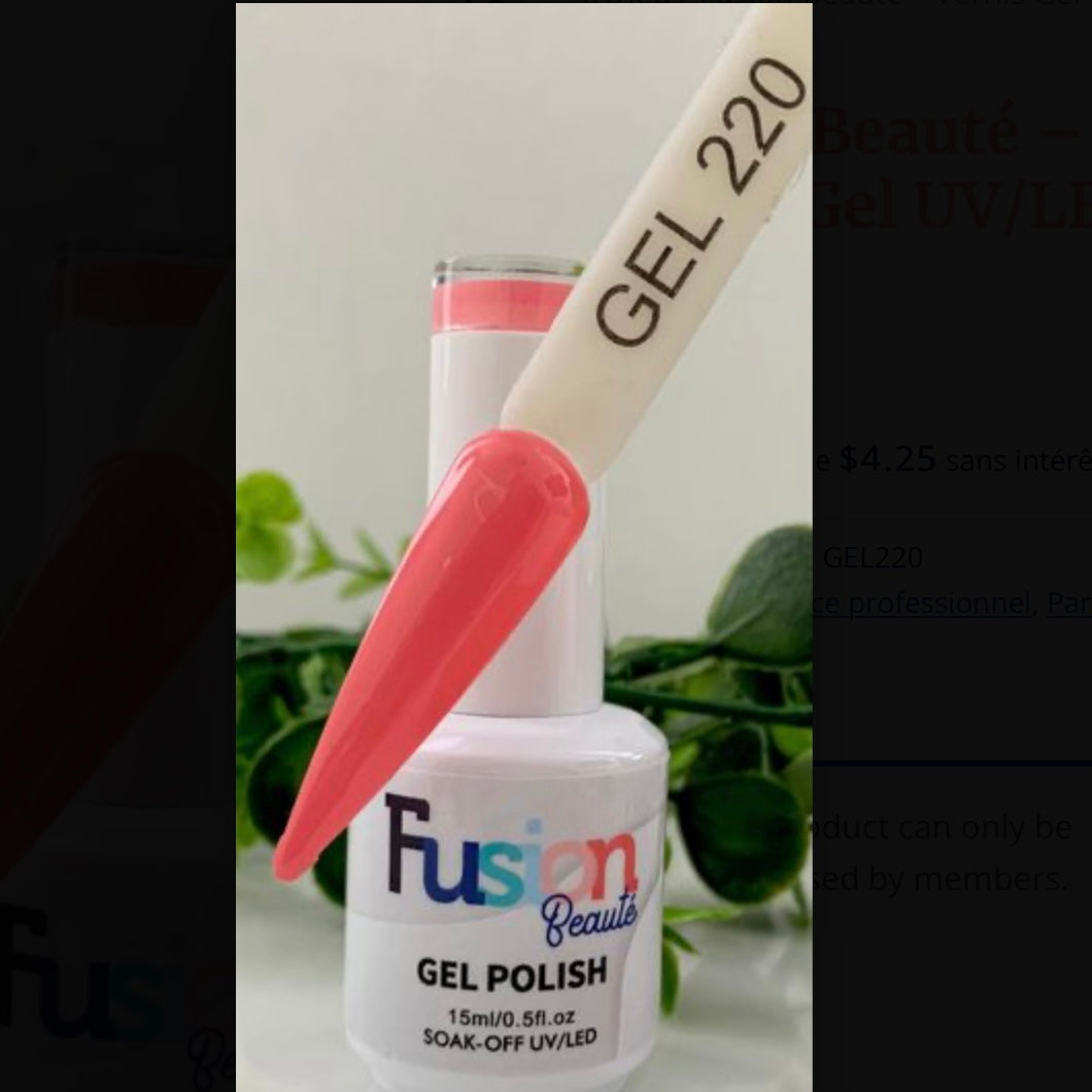 Vernis au gel Fusion Beauté 220