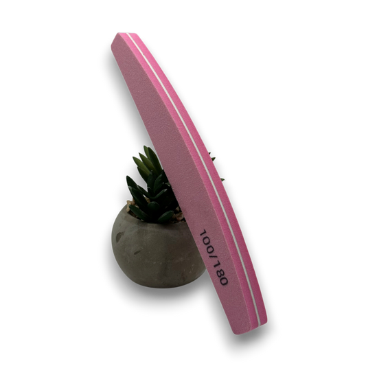 Lime buffer demi-lune rose