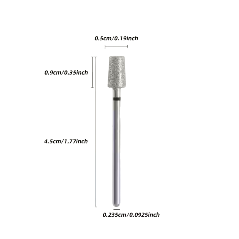 Embout au diamant rugueux conique 5 mm